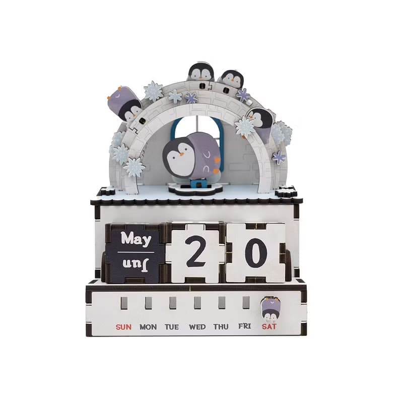 【 DIY手作】搖搖好朋友系列 萬年曆 海洋可愛動物 聖誕禮物