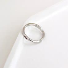 水波。白鋼戒指