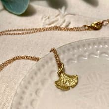 老林雜貨 | 銀杏葉黃銅項鍊