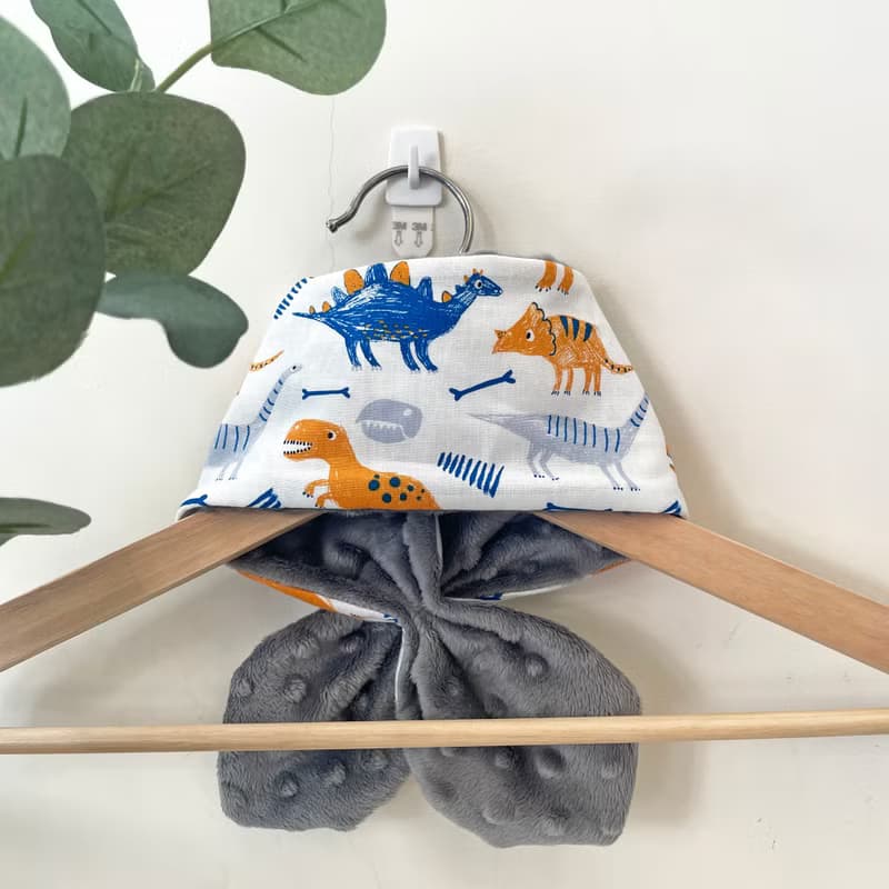 兒童圍巾・固定式圍巾・恐龍款