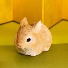 デバリエ  ca264br【正規品】値下げ ウサギ ブラウン 置物  レジン製 誕生日プレゼント ギフト オブジェ  ウサギ好き 正規品