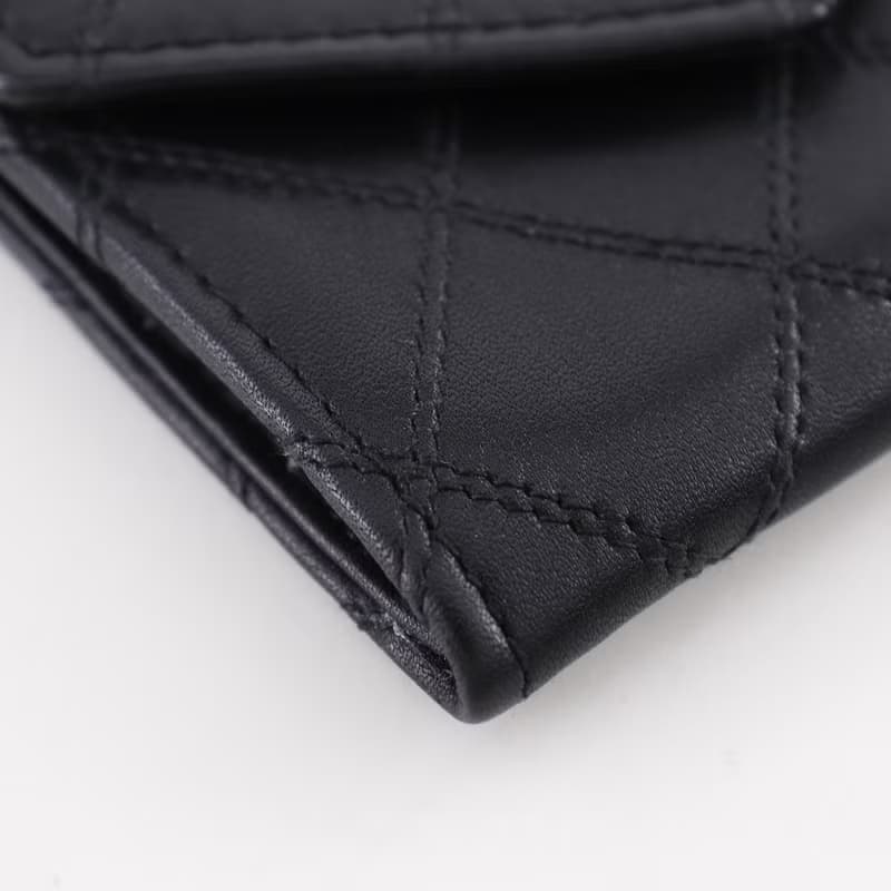 【日本直送】シャネル CHANEL ビコローレ コインケース ココマーク カーフ 黒 レディース【中古】