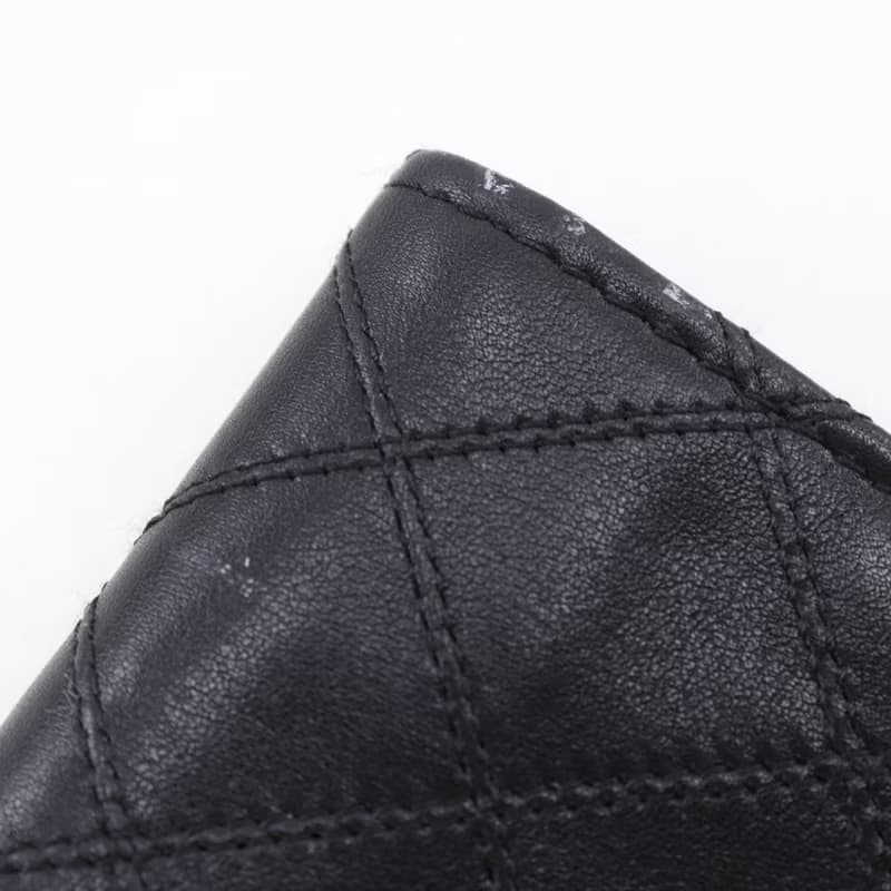 【日本直送】シャネル CHANEL ビコローレ コインケース ココマーク カーフ 黒 レディース【中古】