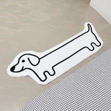 两个尺寸可选 长长的腊肠狗造型床边垫 毛绒地毯 请直接下单