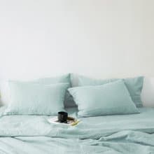 Sea glass linen duvet cover / Softened linen / Comforter cover / Quilt cover