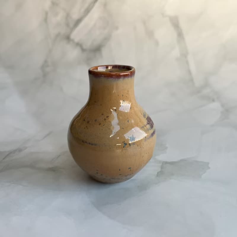 手工陶瓷迷你花瓶 擴香瓶 花器 精油瓶 花瓶 陶藝花器 母親節禮物