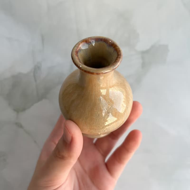 手工陶瓷迷你花瓶 擴香瓶 花器 精油瓶 花瓶 陶藝花器 母親節禮物