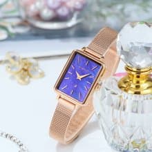 【MOONART】方型手錶 藝月系列-紫雨+ 女裝手錶 珍珠貝藝術手錶