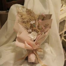 手工山茶花珠寶花束