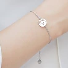 小貓咪頭星座手鍊 - 抗敏醫療鋼