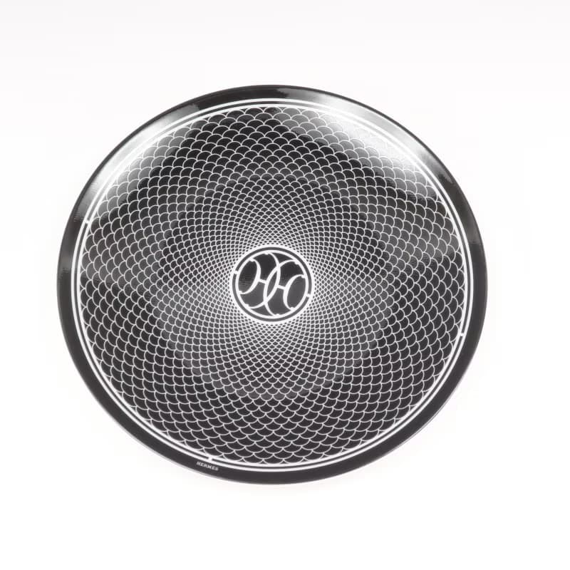 【日本直送】エルメス HERMES アッシュデコ Hデコ 食器 14cm プレート 2枚【未使用】Sランク