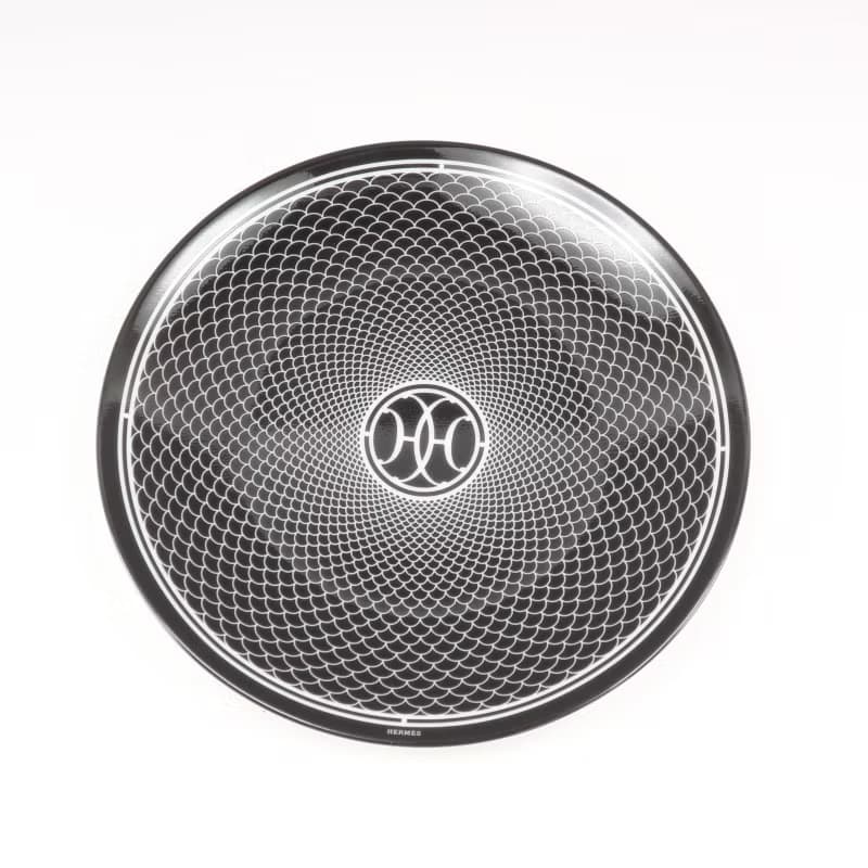 【日本直送】エルメス HERMES アッシュデコ Hデコ 食器 14cm プレート 2枚【未使用】Sランク