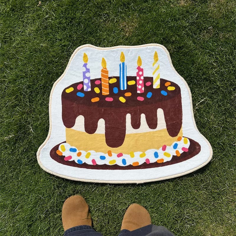 生日蛋糕地毯 生日礼物 防滑地垫