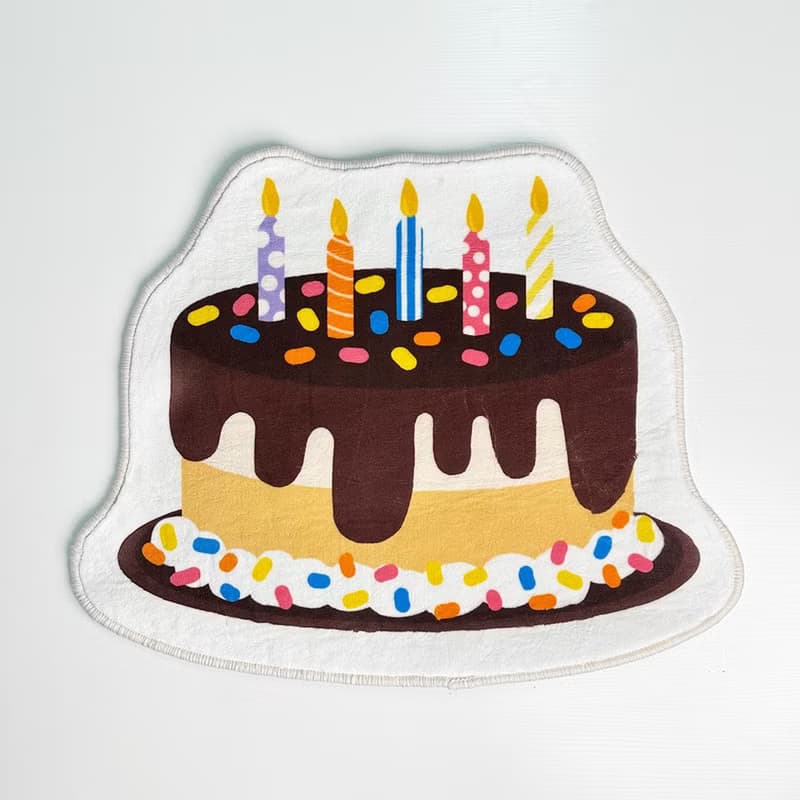 生日蛋糕地毯 生日礼物 防滑地垫
