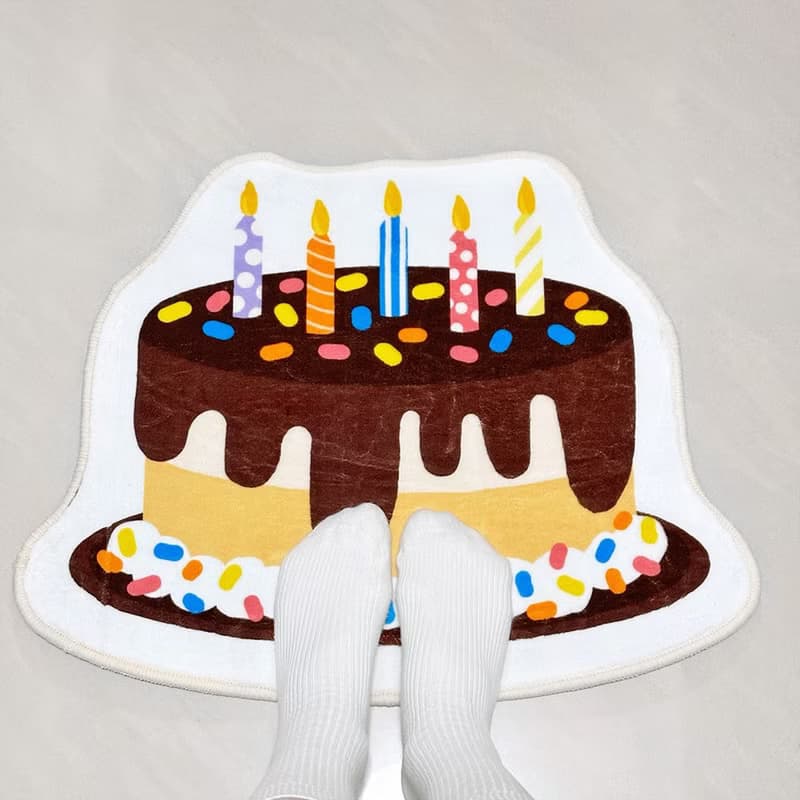 生日蛋糕地毯 生日礼物 防滑地垫