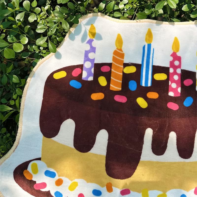 生日蛋糕地毯 生日礼物 防滑地垫