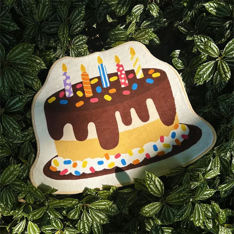 生日蛋糕地毯 生日礼物 防滑地垫