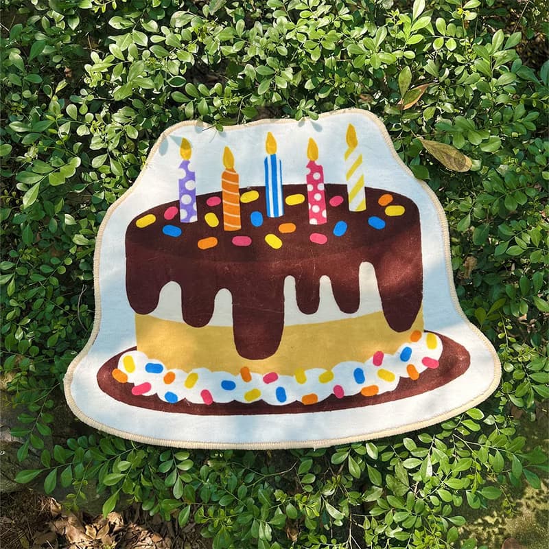 生日蛋糕地毯 生日礼物 防滑地垫