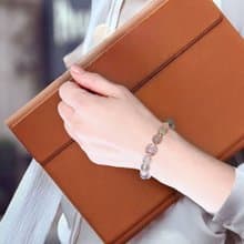 靈動耀眼 超級七 綠幽靈 太陽石 天然水晶手鍊