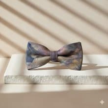 刷色水彩紅藍紫領結