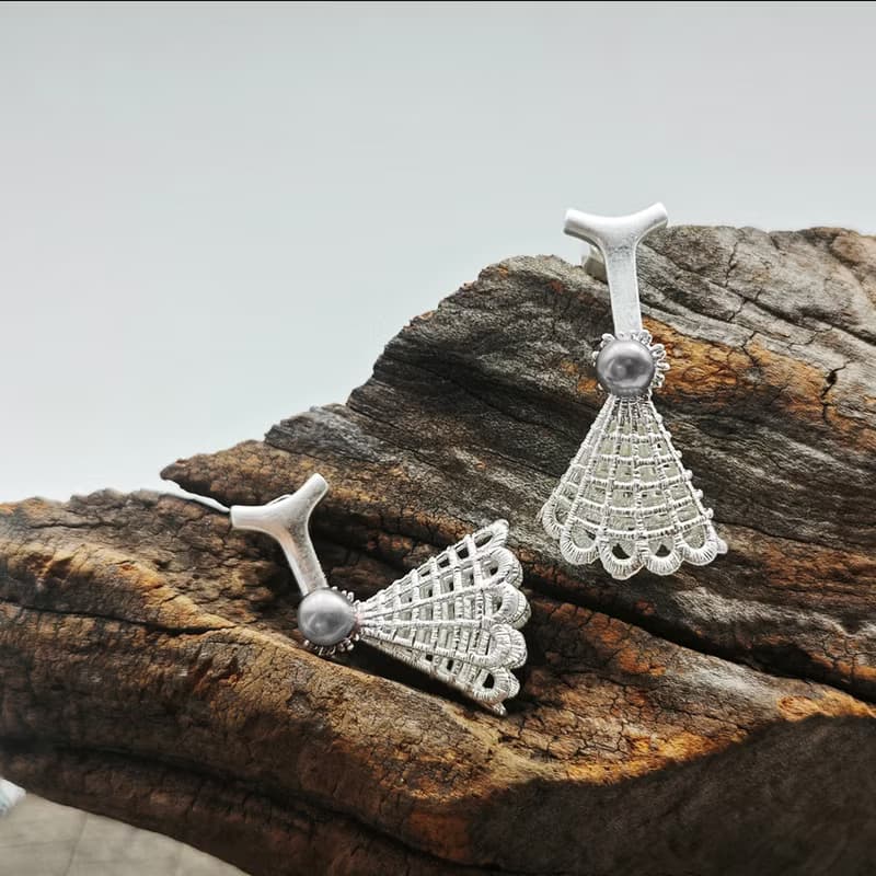 馬面舞會原創設計紋理氣質簡約復古高級感百搭小眾耳環耳飾耳釘