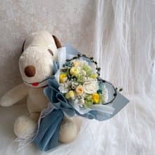 浪漫愛心花束|永生花束|花束包裝|