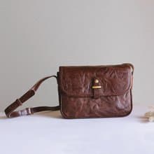 限定セールレトロな革ショルダーバッグ斜め掛けスマホショルダー長財布収納可能