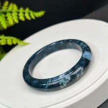 藍線石手鐲 52MM 漸變深藍白 女式手環 凈化吸納負能量 磁場溫和