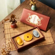 金郁圓滿春節禮盒-金元寶/銀元寶/古銅幣皂/三入禮盒
