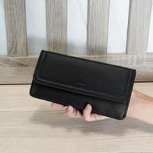 納帕12卡1照翻蓋薄款牛皮長夾4120(黑色)