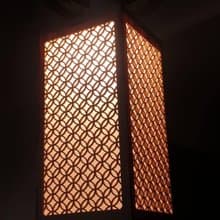 【一郎木創館】 日檜燈罩(麻の葉,青海波,七寶)