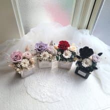 永生玫瑰擴香小桌花。盆花。可擴香。附包裝。畢業