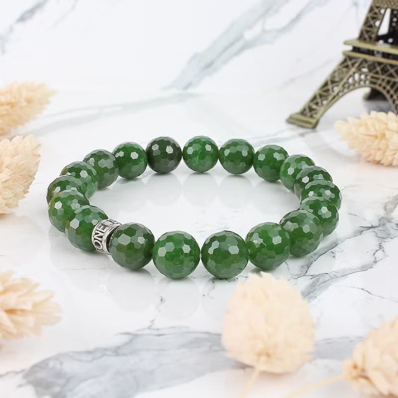 品牌經典 | 轉運珠 品牌手鍊 | 碧玉(閃耀切面款)