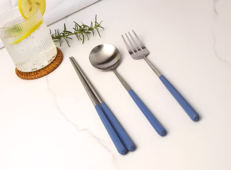創意六角好筷匙叉餐具組1組入
