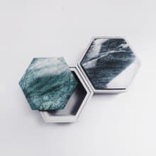 THE ROCK 雲岩 | 六角大理石蓋水泥收納盒・置物盒・零錢盒
