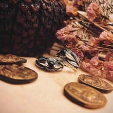 【礦石系列】向陽 FACES Silver/925/純銀/花型/職人手作/對戒/尾