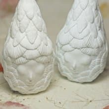 素之冬天的植物 藝術小雕塑擺件