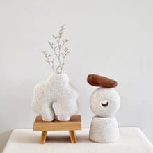 Cloud Mountain Display Set made from lightweight bricks, can hold dried flower lover.