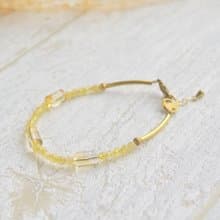 漁夫和他的妻子│鈦金 黃水晶 銅 手鍊