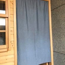 有機棉灰色日式中門簾 Organic Cotton