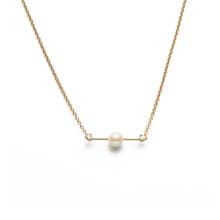 雙箭珍珠項鍊 925純銀厚鍍18K金 Arrowl Necklace
