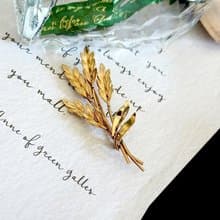 vintage jewelry  Van Dell 12K包金豐收枝葉 別針 胸針