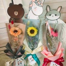 【Lingling's Studio蕎翎工作室】 畢業向日葵單朵花束 乾燥花束