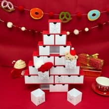 2025聖誕樹造型倒數紙盒
