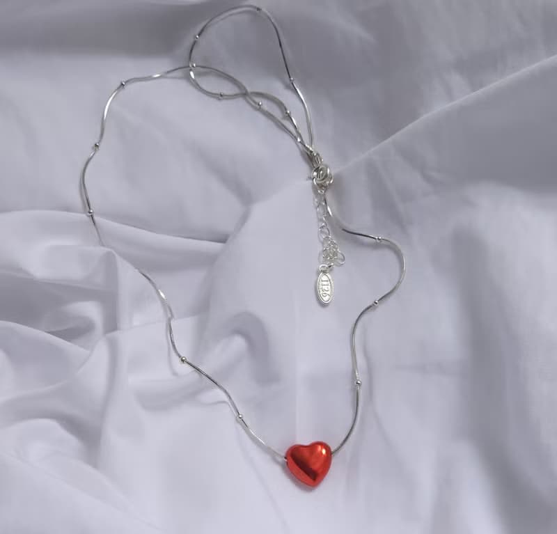 Silver925 Heart Necklace HN 401