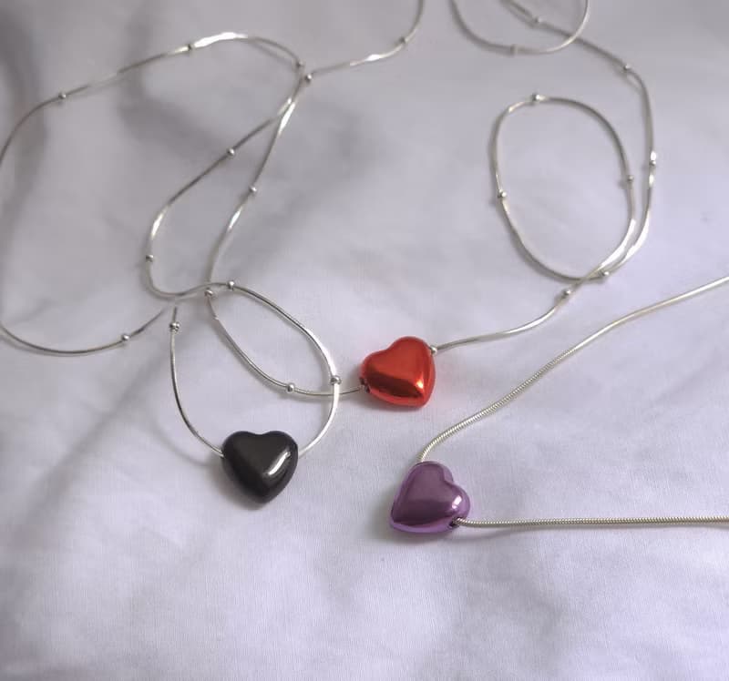 Silver925 Heart Necklace HN 401