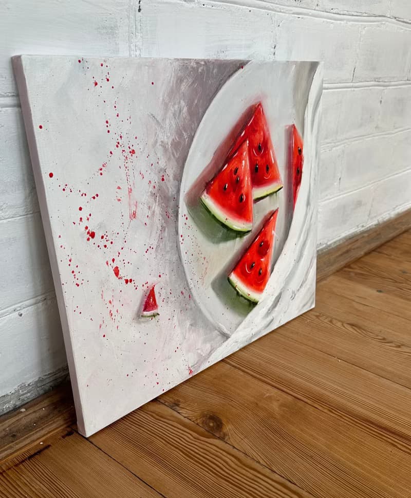 Fresh Watermelon Oil Painting