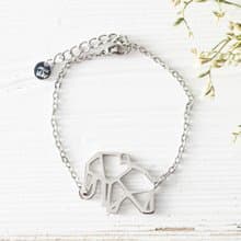 抗敏醫療鋼 幾何手鍊系列-大象