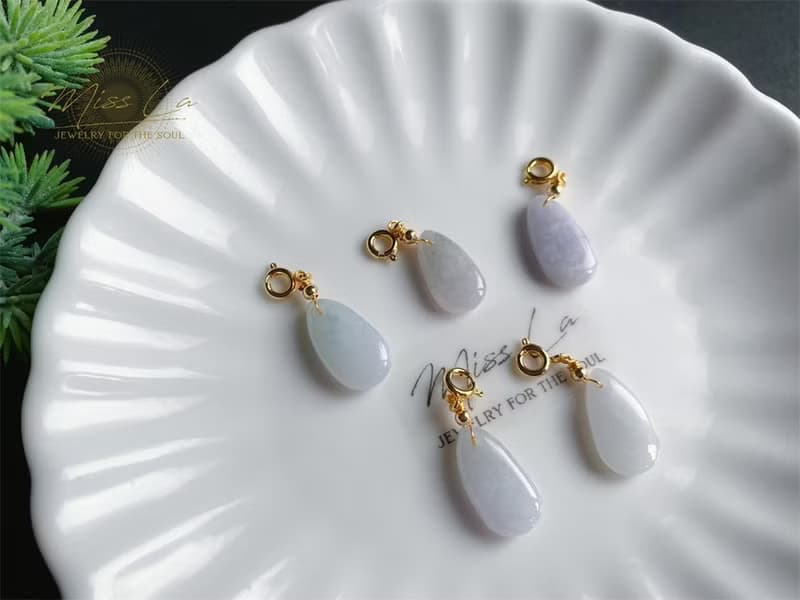 天然緬甸玉翡翠 水滴 小物 設計款 隨意扣 萬能扣 禮物