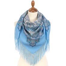 Authentic Pavlovo Posad Russian Shawl Scarf Soft 100% Wool 89x89 cm 2077-11